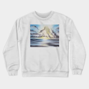 Light the Sky, Coastal Sunset, Blue Sunset, coastal living, coastal decor, beach decor, beach vibes, beach cottage Crewneck Sweatshirt